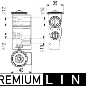 MH AVE 2 000P expanzní ventil MAHLE MH AVE 2 000P expanzní ventil MAHLE