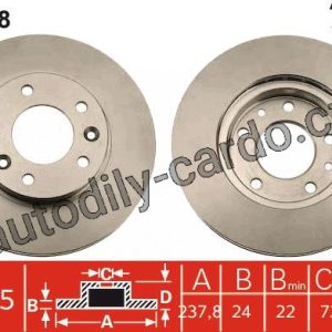 Brzdový kotouč TRW DF7008 – KIA CARNIVAL 99- Brzdový kotouč TRW DF7008 – KIA CARNIVAL 99-