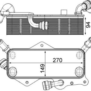 MH CLC 218 000P chladič oleje MAHLE MH CLC 218 000P chladič oleje MAHLE