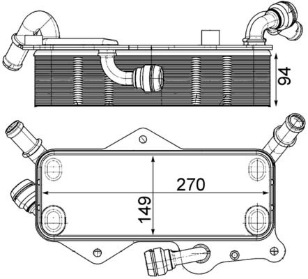 MH CLC 218 000P chladič oleje MAHLE