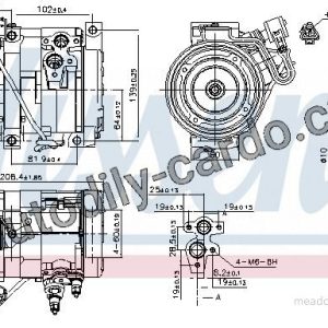 Kompresor klimatizace NISSENS 890332 Kompresor klimatizace NISSENS 890332