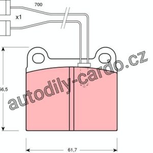 Sada brzdových destiček TRW GDB362 – ALFA ROMEO GTV -86 Sada brzdových destiček TRW GDB362 – ALFA ROMEO GTV -86