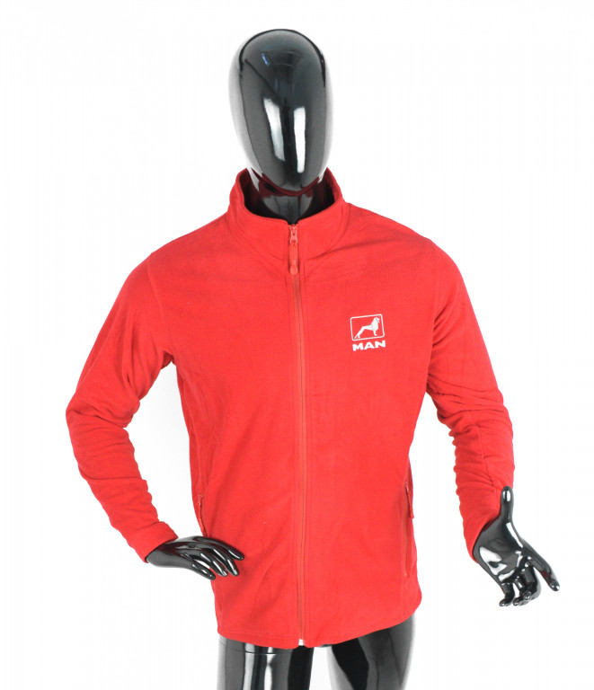 Bunda/mikina fleece MAN červená XL 707425