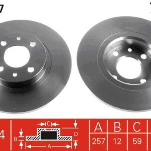 TR DF1747 Brzdový kotouč TRW – lakovaný TR DF1747 Brzdový kotouč TRW – lakovaný