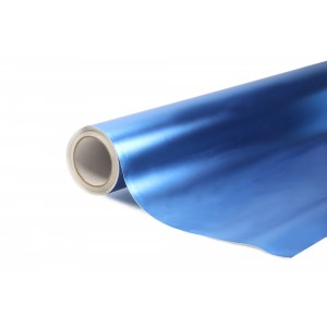 Matná chromovaná světlá modrá polepová fólie 152x200cm - interiér/exteriér MCF05-020
