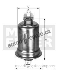 Palivový filtr MANN WK614/27 (MF WK614/27) Palivový filtr MANN WK614/27 (MF WK614/27)