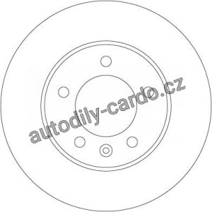 Brzdový kotouč TRW DF6120 Brzdový kotouč TRW DF6120