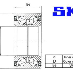 Sada ložisek kol SKF VKBA3450 Sada ložisek kol SKF VKBA3450