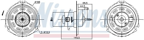 Vnitřní ventilátor NISSENS 87058 Vnitřní ventilátor NISSENS 87058