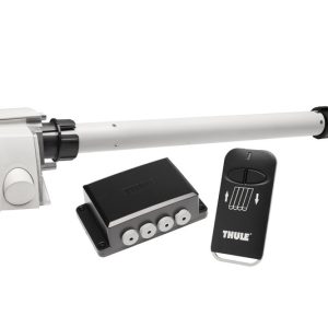 Elektrická střešní markýza Thule Omnistor 9200 5,0 m (230 V, krémové pouzdro, Mystic Grey) 313358