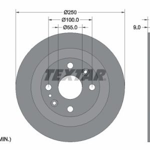Brzdový kotouč TEXTAR 92061700