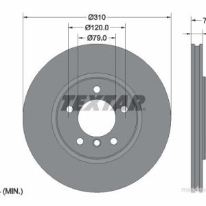 Brzdový kotouč TEXTAR 92122505