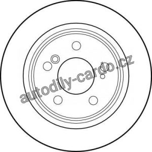 Brzdový kotouč TRW DF1595 – MERCEDES R129, SL Brzdový kotouč TRW DF1595 – MERCEDES R129, SL