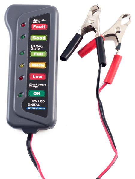 DO CF16897 Tester autobaterie a alternátoru 12V