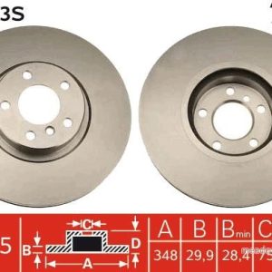 TR DF4853S Brzdový kotouč TRW – lakovaný TR DF4853S Brzdový kotouč TRW – lakovaný