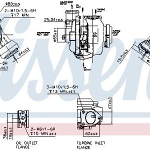 Turbodmychadlo NISSENS 93177 Turbodmychadlo NISSENS 93177