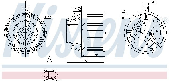 Vnitřní ventilátor NISSENS 87269 Vnitřní ventilátor NISSENS 87269