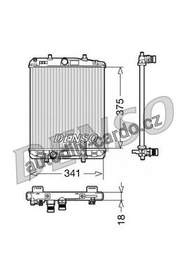 Chladič motoru DENSO (DE DRM21601) Chladič motoru DENSO (DE DRM21601)