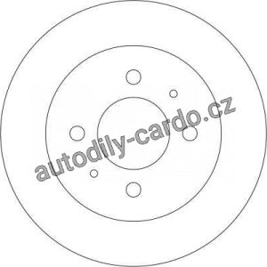 Brzdový kotouč TRW DF4319 – MITSUBISHI CARISMA, COLT IV Brzdový kotouč TRW DF4319 – MITSUBISHI CARISMA, COLT IV