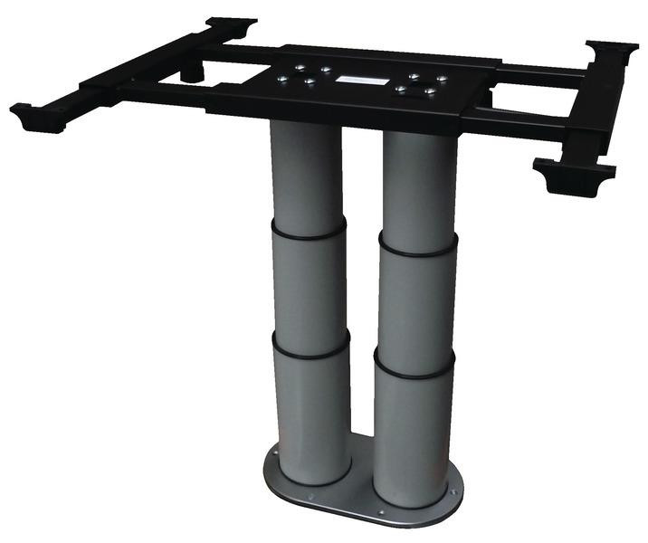 Sloupová zvedací podnož stolu s posuvem (dvousloupová), 335–710 mm 307279