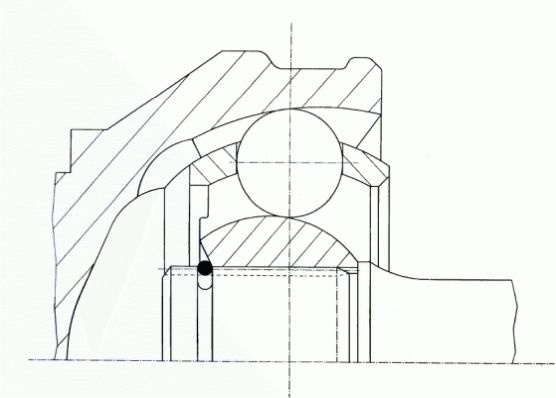 Sada kloubů, hnací hřídel LÖBRO 302060 - AUDI, VW