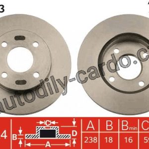 Brzdový kotouč TRW DF4743 – NISSAN MICRA Brzdový kotouč TRW DF4743 – NISSAN MICRA