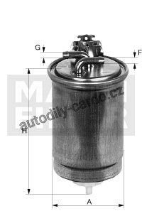 Palivový filtr MANN WK853/9 (MF WK853/9) Palivový filtr MANN WK853/9 (MF WK853/9)