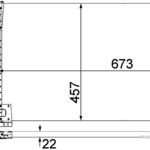 MH AC 283 000P Kondenzátor klimatizace MAHLE MH AC 283 000P Kondenzátor klimatizace MAHLE