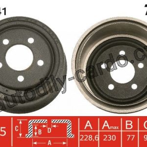 Brzdový buben TRW DB4341 – Brzdový buben TRW DB4341 –