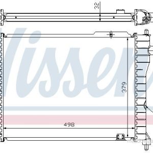 Chladič motoru NISSENS 63062A
