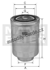 Palivový filtr MANN WK940/16 (MF WK940/16) Palivový filtr MANN WK940/16 (MF WK940/16)