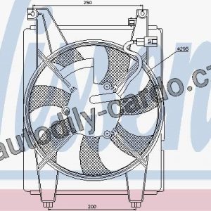 Ventilátor chladiče klimatizace NISSENS 85412 Ventilátor chladiče klimatizace NISSENS 85412