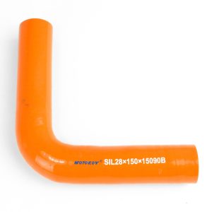 Koleno silikonové, průměr 28 mm, ohyb 90°, délka 150×150 mm 712190