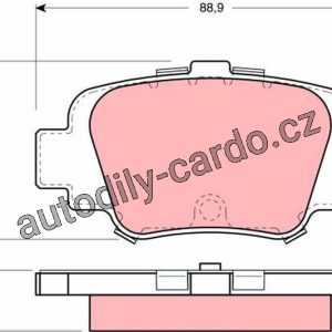 Sada brzdových destiček TRW GDB1060 – NISSAN MICRA Sada brzdových destiček TRW GDB1060 – NISSAN MICRA