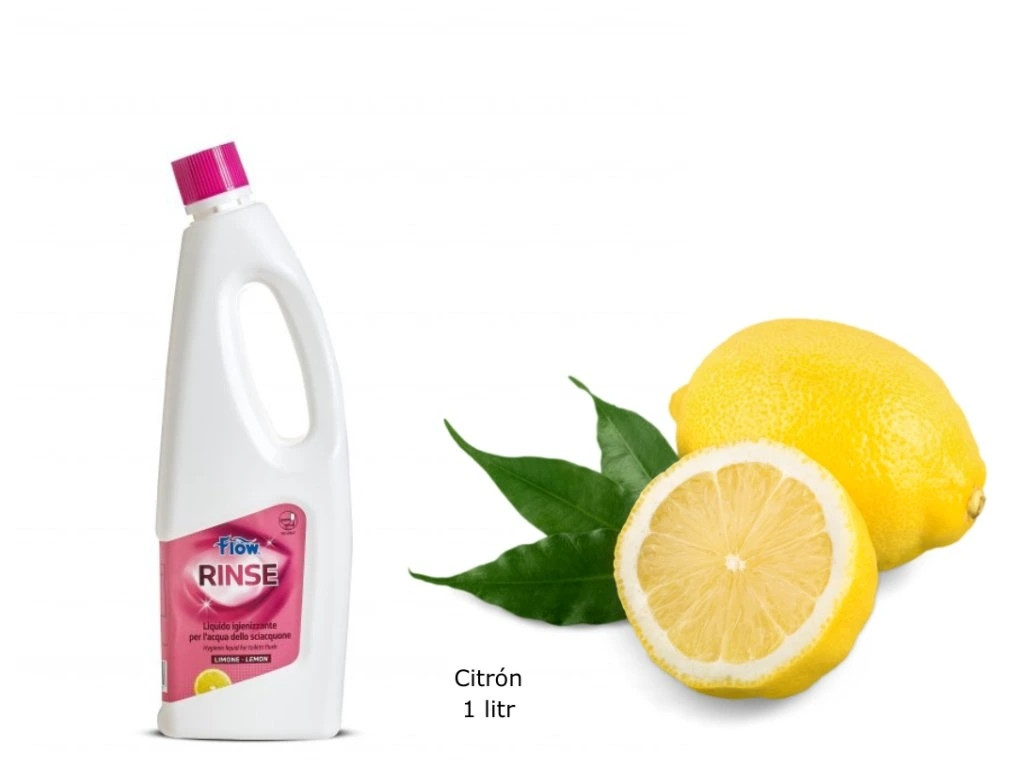 Flow Rinse WC chemie - sanitární přípravek pro splachovací nádrže chemických WC CITRON 1L 320333