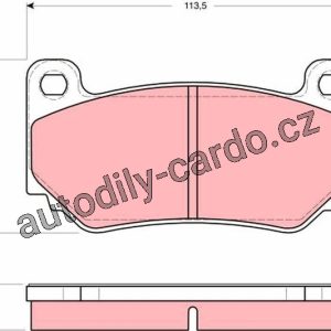 Sada brzdových destiček TRW GDB1568 – MG Sada brzdových destiček TRW GDB1568 – MG