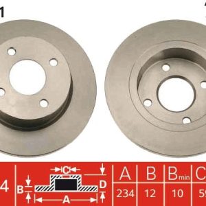 TR DF2611 Brzdový kotouč TRW – lakovaný TR DF2611 Brzdový kotouč TRW – lakovaný