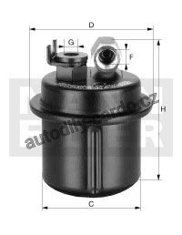 Palivový filtr MANN WK76/2 (MF WK76/2)