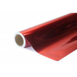 Chromovaná zrcadlová červená polepová fólie 152x2000cm - interiér/exteriér GCH03-200