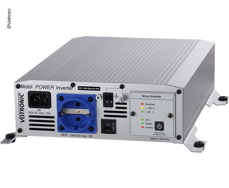 Měnič napětí Votronic SMI 1200 ST-NVS (sinusový s prioritou sítě, 12V na 230V, výkon 1200W/2000W) 303365