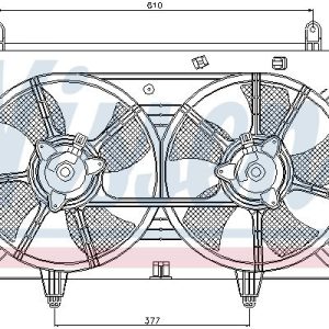 Ventilátor chladiče NISSENS 85615 Ventilátor chladiče NISSENS 85615