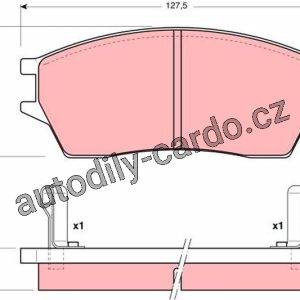 Sada brzdových destiček TRW GDB3128 – HONDA PRELUDE III Sada brzdových destiček TRW GDB3128 – HONDA PRELUDE III