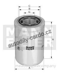 Hydraulický filtr MANN WH1262 (MF WH1262)