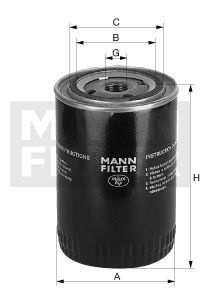 Filtr chladiva MANN MF WA940/17 Filtr chladiva MANN MF WA940/17