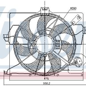 Ventilátor chladiče NISSENS 85898 Ventilátor chladiče NISSENS 85898