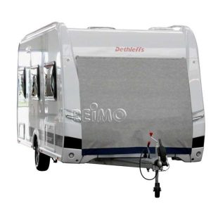 Plachta ochranná přední na karavan, rozměry 160 × 200 cm, materiál Tyvek Supra-FC, 3 vrstvy, tlumicí polstrování, horní kedr, spodní očka 308772