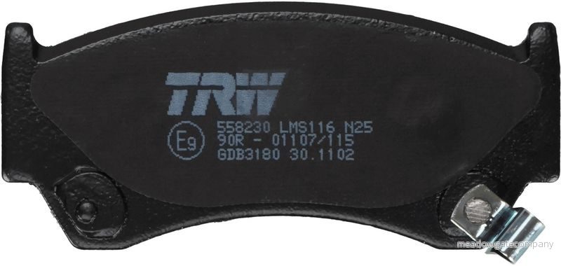 Sada brzdových destiček TRW GDB3180 - NISSAN ALMERA