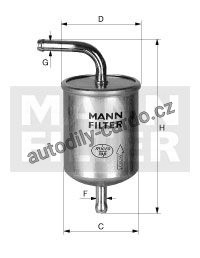 Palivový filtr MANN WK78/1 (MF WK78/1) Palivový filtr MANN WK78/1 (MF WK78/1)