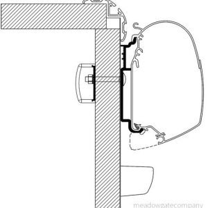 Adaptér markýzy Thule Omnistor pro obytné vozy Knaus od roku 2017 (montážní sada pro TO 5200, 2× 17,5 cm + 2× 4 cm, sada 4 ks držáků) 312531 Adaptér markýzy Thule Omnistor pro obytné vozy Knaus od roku 2017 (montážní sada pro TO 5200, 2× 17,5 cm + 2× 4 cm, sada 4 ks držáků) 312531