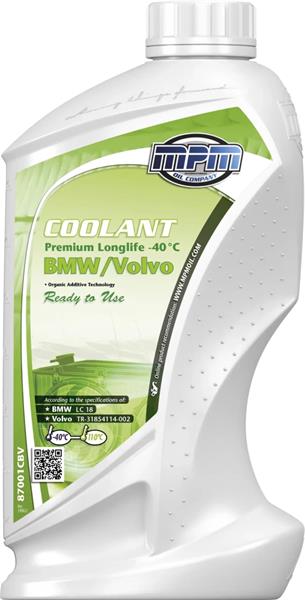 MPM 87001CBV MPM Longlife Coolant -40°C BMW/Volvo Ready 1L 732414